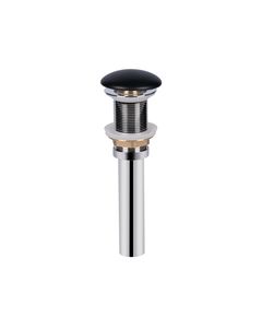 Донный клапан для раковины Qtap PU03, матовый черный, фото  | SNABZHENIE.com.ua