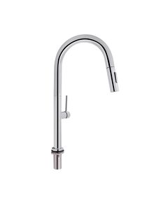 Змішувач кухонний Qtap Lenicka 9138103UC з висувним зливом, фото  | SNABZHENIE.com.ua