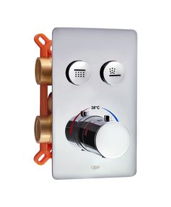 Смеситель термостатический скрытого монтажа Qtap Votice для душа 6442T105NKC, фото  | SNABZHENIE.com.ua