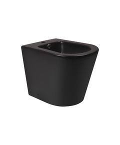 Биде напольное Qtap Scorpio 530x360x395, матовый черный, фото  | SNABZHENIE.com.ua