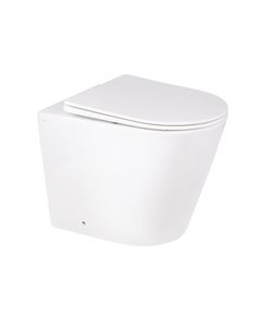 Унитаз напольный Qtap Swan безободковый с сиденьем Soft-close, фото  | SNABZHENIE.com.ua