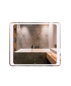 Зеркало Qtap Leo 800x700 з LED-підсвіткою, фото  | SNABZHENIE.com.ua