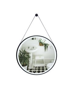 Зеркало Qtap Robin R600 Black с LED-подсветкой, фото  | SNABZHENIE.com.ua