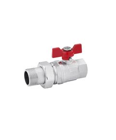 Кран-американка шаровой Karro Standart+ 3/4 ВН PN40, никелированный, фото  | SNABZHENIE.com.ua