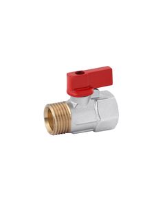 Шаровой кран Karro Standart 1/2 ВН Mini PN30, никелированный, фото  | SNABZHENIE.com.ua