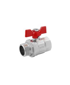 Кран шаровой Karro Standart+ 3/4 ВН PN40 бабочка, никелированный, фото  | SNABZHENIE.com.ua