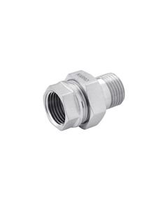 Сгон-американка пряма Karro 1 1/2 ВН нікельована KR-3102, фото  | SNABZHENIE.com.ua