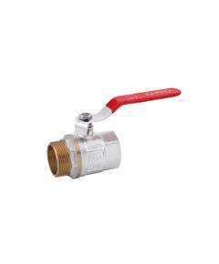 Кран шаровий Karro Standart 1 1/4 ВН PN30 з нікельованою ручкою, фото  | SNABZHENIE.com.ua