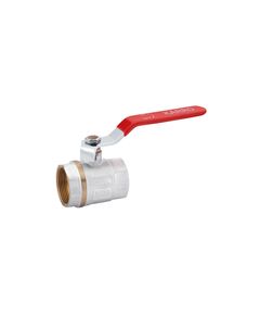 Кран шаровой Karro Standard 1 1/2 ВВ PN30 никелированный с ручкой, фото  | SNABZHENIE.com.ua