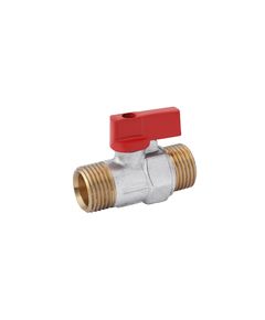 Кран шаровой Karro Standart 1/2 НН Mini PN30, никелированный, фото  | SNABZHENIE.com.ua