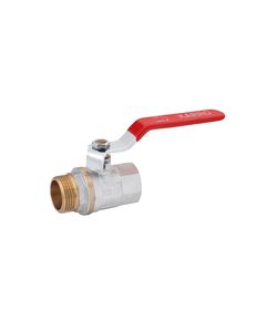 Кран шаровий Karro Standart 3/4 ВН PN30 з нікельованою ручкою, фото  | SNABZHENIE.com.ua
