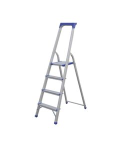 Стремянка алюминиевая 4 ступенчатая FLORA, фото  | SNABZHENIE.com.ua