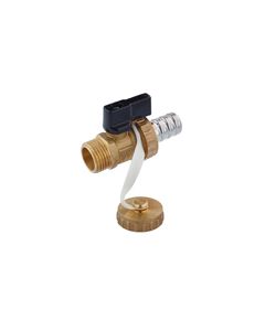 Сливной кран Karro 1/2 никелированный KR-11074 для водоснабжения, фото  | SNABZHENIE.com.ua