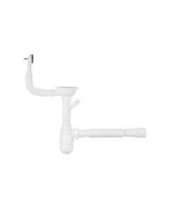 Сифон для кухонной мойки Agua KS02R-1 с отводом для стиралки 3 1/2, фото  | SNABZHENIE.com.ua