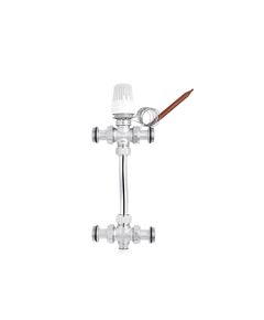 Байпасный коллектор с трехходовым краном и термоголовкой Karro 1 KR-88200, фото  | SNABZHENIE.com.ua