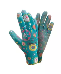Перчатки трикотажные с частичным ПУ покрытием р8 (синие манжет) SIGMA (9446561), фото  | SNABZHENIE.com.ua