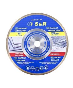 Диск алмазный S&R CORONA 250x1,6x25,4 мм для керамогранита, фото  | SNABZHENIE.com.ua