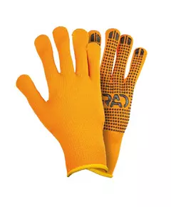 Перчатки трикотажные с точечным ПВХ покрытием утепленные р10 (оранжевые) КРАТНО 12 парам GRAD (9442375), фото  | SNABZHENIE.com.ua