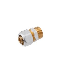 Муфта металлопластиковая Karro 16x1/2 РН никелированная, фото  | SNABZHENIE.com.ua