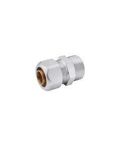 Муфта металлопластиковая Karro 20х3/4 РН никелированная, фото  | SNABZHENIE.com.ua
