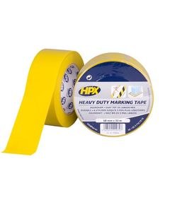 HPX HEAVY DUTY - жовта самоклеюча стрічка 48мм x 33м для маркування, фото  | SNABZHENIE.com.ua