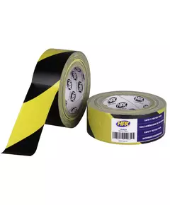 Safety Textile - желто-черная, 48мм х 25м - армированная клейкая лента HPX для вертикальной разметки, фото  | SNABZHENIE.com.ua