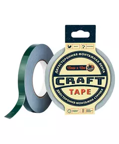 Craft Tape - 15мм x 10м - эконом, универсальная двусторонняя  клейкая лента (скотч), фото  | SNABZHENIE.com.ua