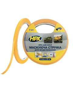Маскирующая лента HPX 4400 Золотая 3мм х 25м, фото  | SNABZHENIE.com.ua