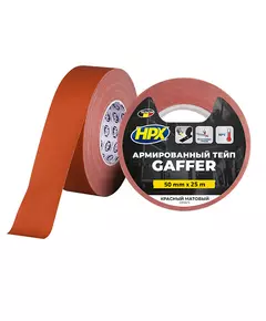 HPX GAFFER TAPE - 50мм х 25м, красный матовый тейп для театра, кино и телестудий, фото  | SNABZHENIE.com.ua