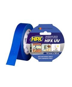 Малярная лента НРХ UV 19мм х 50м - УФ-стойкая для наружных работ, фото  | SNABZHENIE.com.ua
