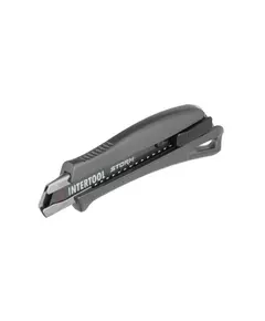 Нож сегментный 18мм, алюминиевая рукоятка, металлическая направляющая, Storm INTERTOOL HT-0534, фото  | SNABZHENIE.com.ua