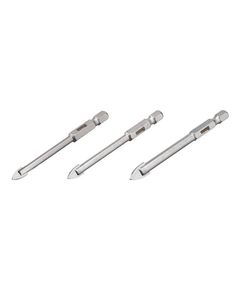 Набор сверл по стеклу и керамике 5-8 мм HEX 1/4 INTERTOOL SD-0293, фото  | SNABZHENIE.com.ua
