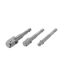 Набор переходников Hex 1/4 на 1/4, 3/8, 1/2 для шуруповерта INTERTOOL, фото  | SNABZHENIE.com.ua