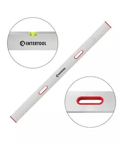 Правило-уровень 150 см, 2 капсулы, вертикальный и горизонтальный с ручками INTERTOOL MT-2115, фото  | SNABZHENIE.com.ua