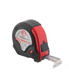 Рулетка INTERTOOL MT-0110, 10 м x 25 мм, с металлическим полотном и 3 стопорами, фото  | SNABZHENIE.com.ua