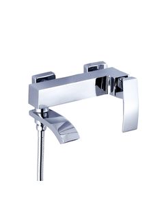 Смеситель для ванны Qtap Swan Cascada с душем и поворотным изливом, фото  | SNABZHENIE.com.ua