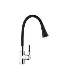 Смеситель для кухни Kroner KRM Kuche C132BLK черный, фото  | SNABZHENIE.com.ua