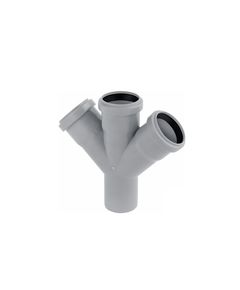 Крестовина Rozma 50x50x50/45° для внутренней канализации, фото  | SNABZHENIE.com.ua