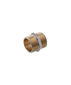 Ніпель STA Premium 1'' НН, нікельований, для трубопроводів, фото  | SNABZHENIE.com.ua