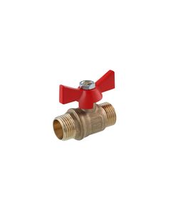 Шаровой кран STA 1/2 НН PN30 с бабочкой, латунный, фото  | SNABZHENIE.com.ua