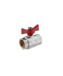 Кран шаровой STA Premium 3/4 ВВ PN40, никелированный, бабочка, фото  | SNABZHENIE.com.ua