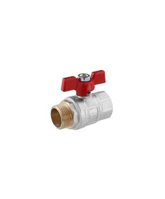 Кран шаровий STA Premium 3/4 ВН PN40 з бабочкою, нікельований, фото  | SNABZHENIE.com.ua