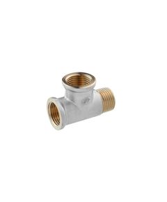 Тройник STA Premium 1/2 ВВН нікельований для водопостачання, фото  | SNABZHENIE.com.ua