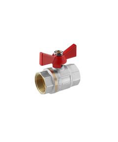 Кран шаровой STA Premium 1 ВВ PN40 с бабочкой, никелированный, фото  | SNABZHENIE.com.ua