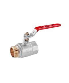 Шаровой кран WaGa 1 ВН PN40 с ручкой, никелированный CV033219, фото  | SNABZHENIE.com.ua