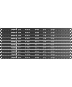 Полотно резальное для ножовки по металлу BI-мет VOREL М2 D6A, 300х12,6х0,65 мм, 24 зуба/1, упаковка 10шт, фото  | SNABZHENIE.com.ua