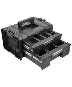 Ящик модульний Т2 системи S12 пластиковий YATO з 2 комірковими шуфлядами, 450x313x245 мм [1], фото  | SNABZHENIE.com.ua