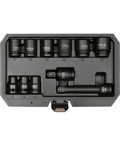 Набір ударних головок YATO 1/2", M10-M27 мм, 11 шт. з подовжувачем, фото  | SNABZHENIE.com.ua