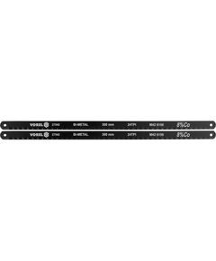 Полотно резальное по металлу BI-металл VOREL M42+CrV6150+Co8%, 300х12,6х0,65 мм, 24 зуба/1, упаковка 2 шт, фото  | SNABZHENIE.com.ua