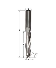 Спиральная фреза CMT 14x58x110 мм, фаска 60°, хвостовик 14 мм 195.143.11, фото  | SNABZHENIE.com.ua